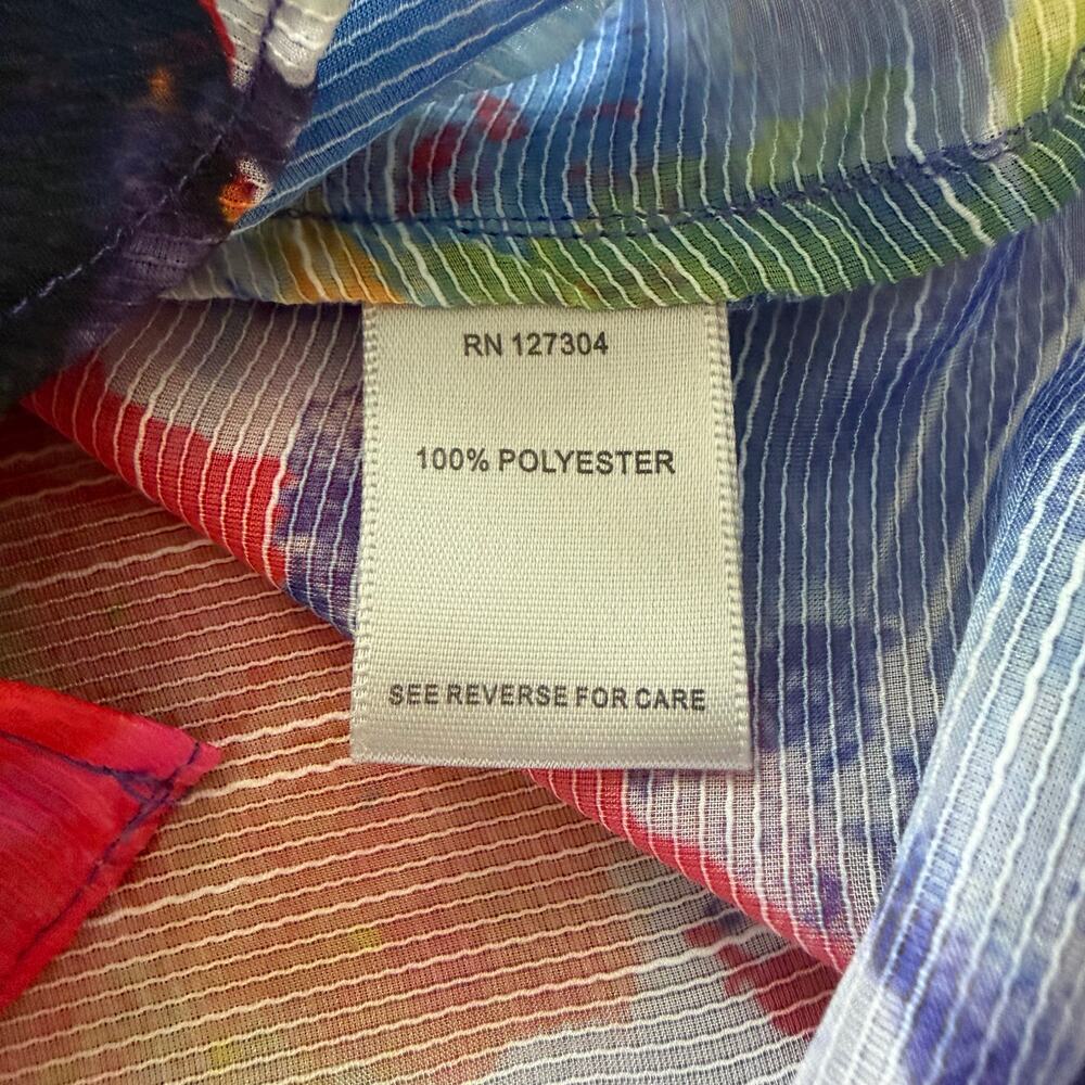 John Mark Abstract Print Button Down Shirt Womens Small - Picture 4 of 7
